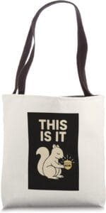 Amazon Merch Simply Nondual 23 mindfulness gift mindful squirrel funny zen tote bag