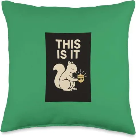 Funny Zen Gift Nothing Matters Cosmic Smile Deep Fuchsia Throw Pillow Amazon Merch by Simply Nondual