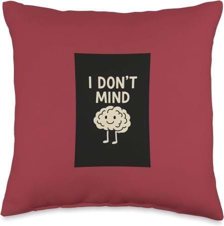 Funny Zen Gift Nothing Matters Cosmic Smile Deep Fuchsia Throw Pillow Amazon Merch by Simply Nondual