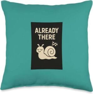 Amazon Merch Simply Nondual 6 Funny Zen Gift Nothing Matters Cosmic Smile Deep Fuchsia Throw Pillow Amazon Merch by Simply Nondual