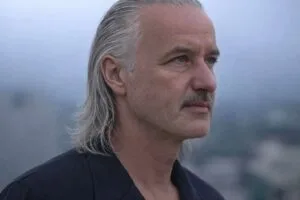 Mature man with contemplative gaze