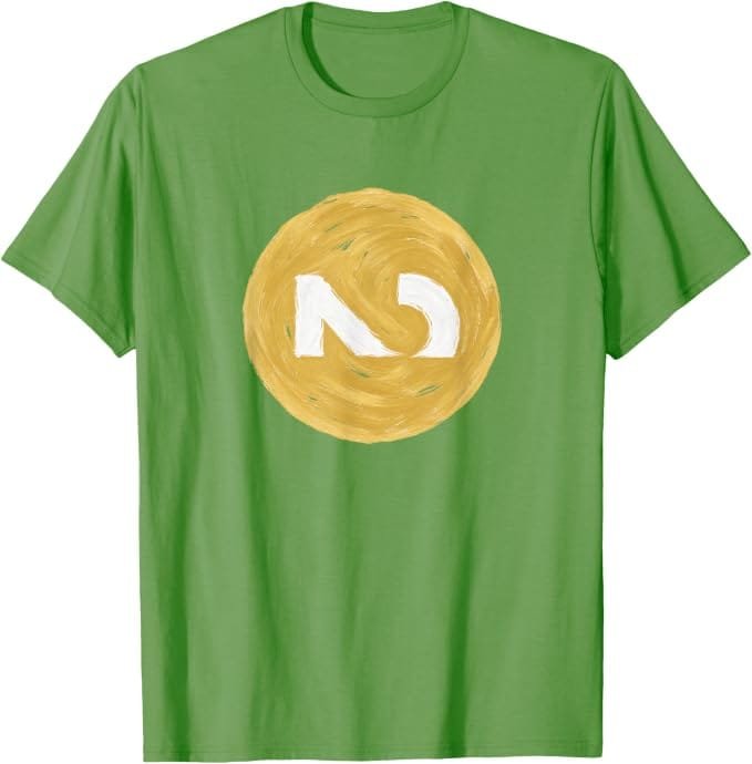 Handpainted Sinking Two design on a Simply Nondual T-shirt
