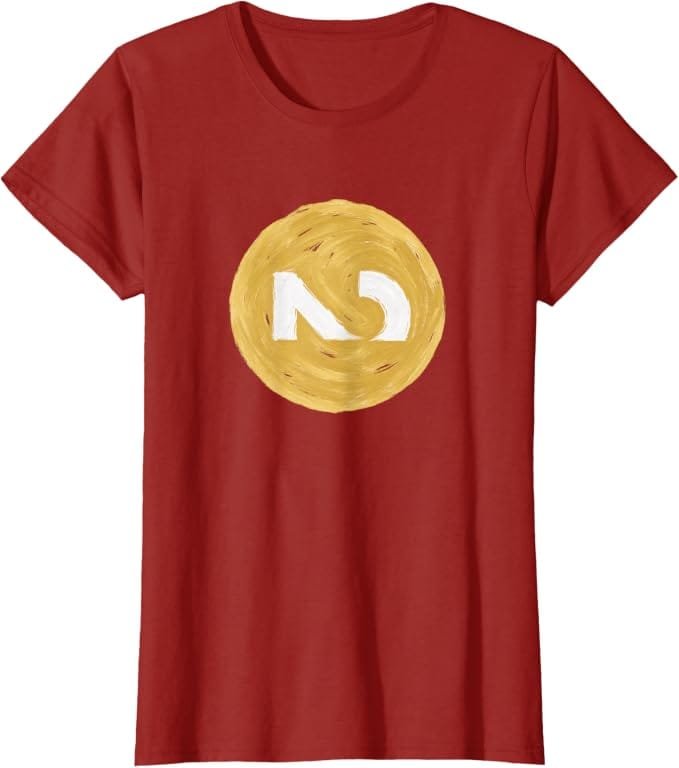 Handpainted Simply Nondual symbol on a T-shirt
