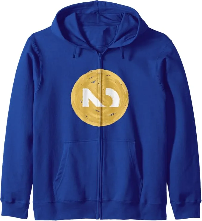 Present awareness design on a Simply Nondual zip hoodie