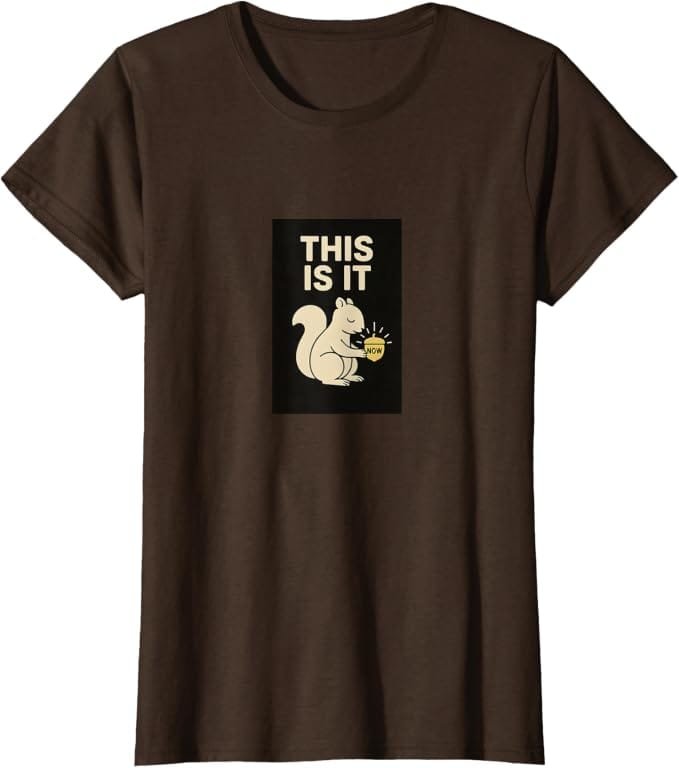 Gift featuring a squirrel design with the words “This Is It Present”