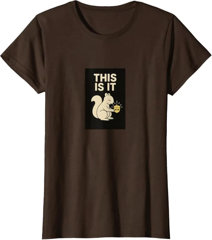 Gift featuring a squirrel design with the words “This Is It Present”